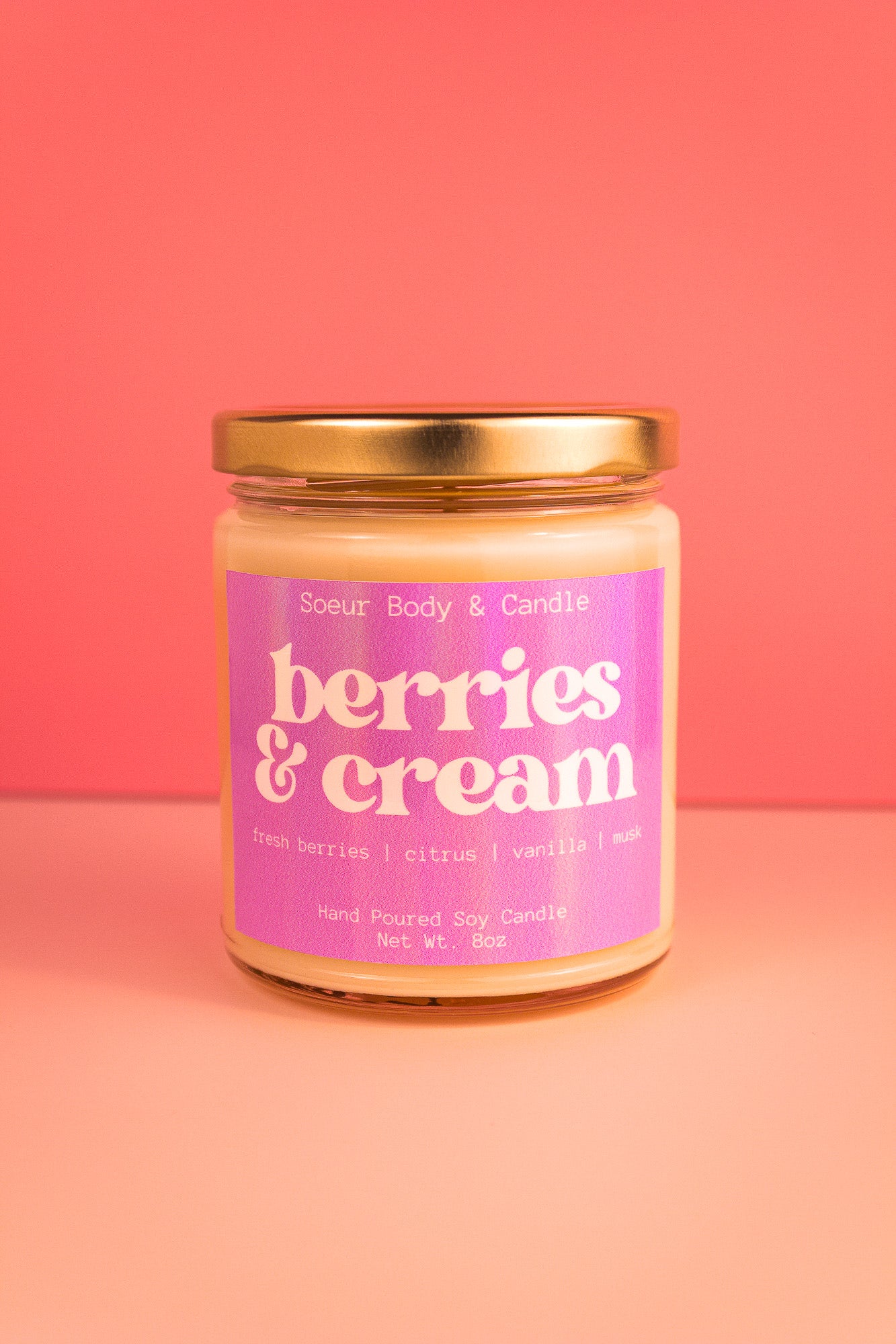 Berries & Cream Soy Candle