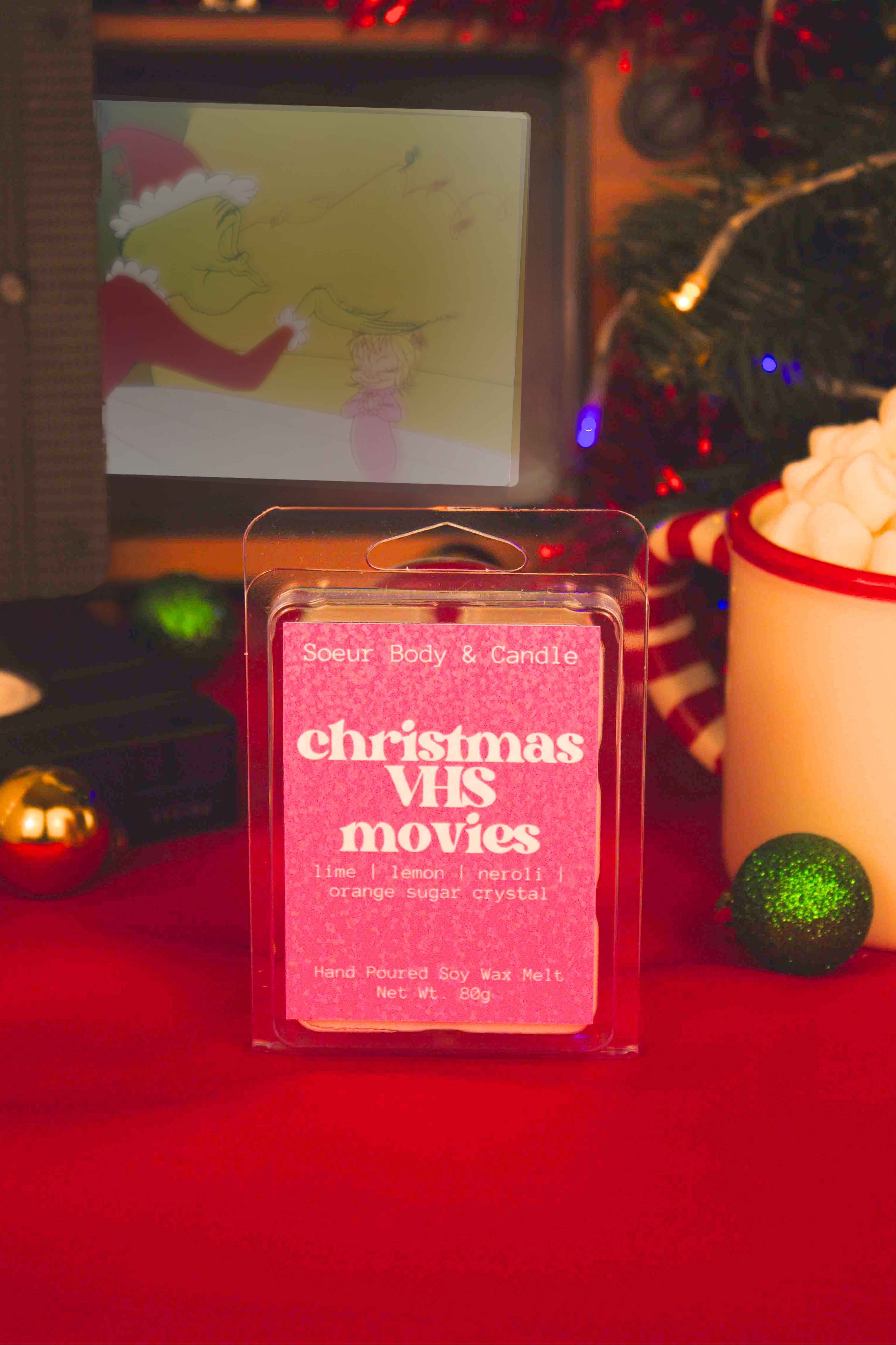 Christmas VHS Movies Soy Wax Melt