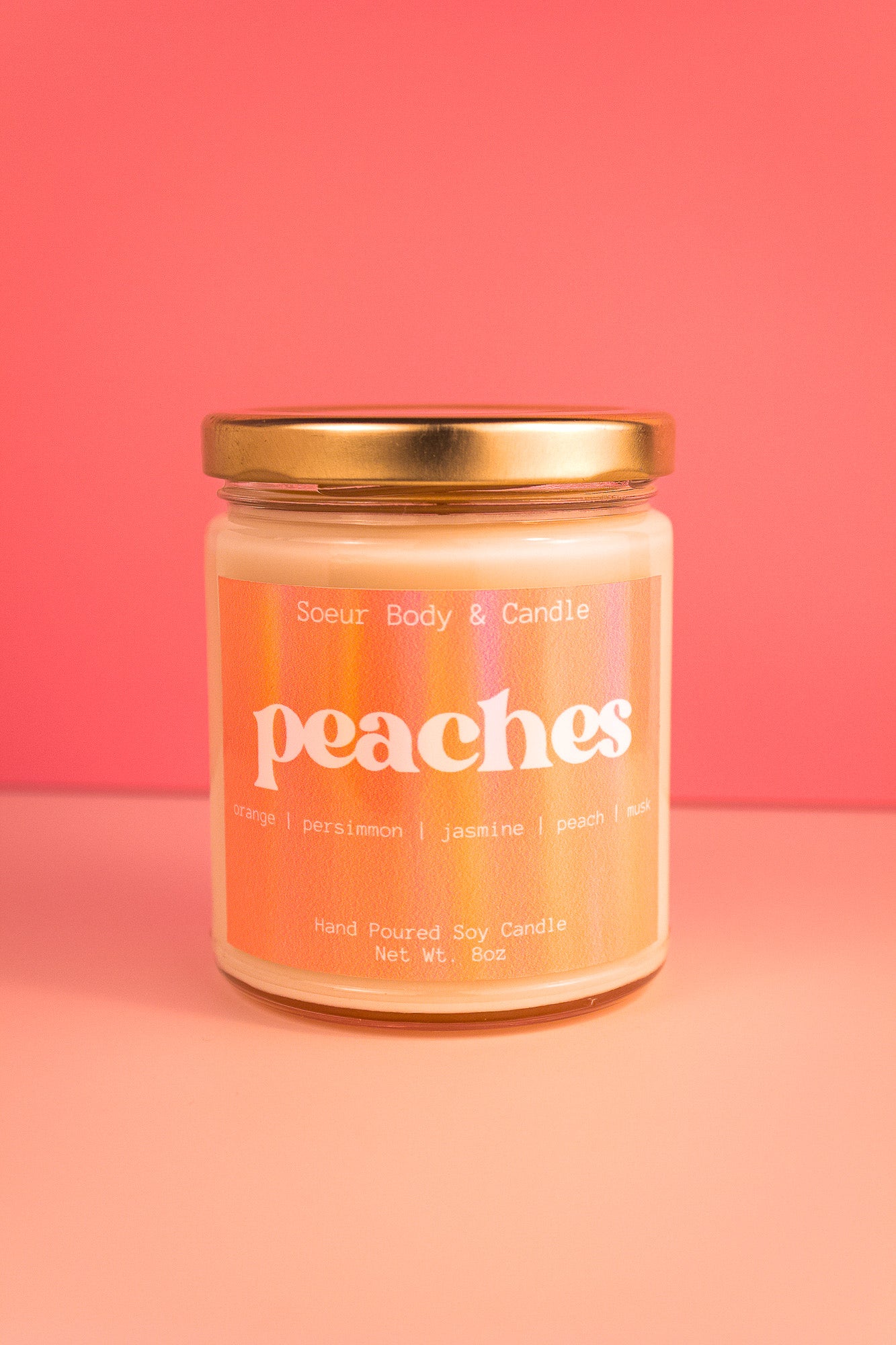 Peaches Soy Candle