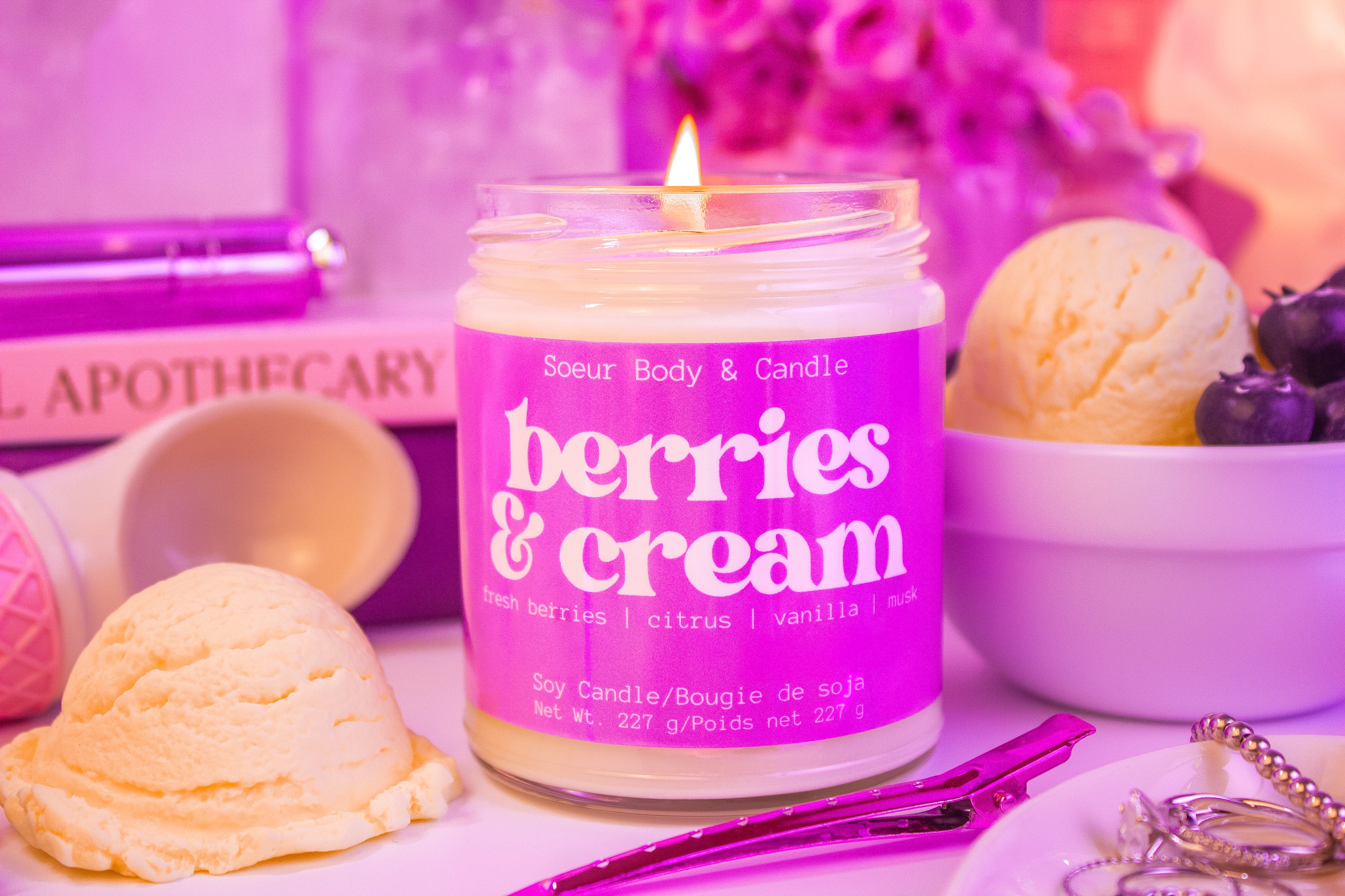 Berries & Cream Soy Candle