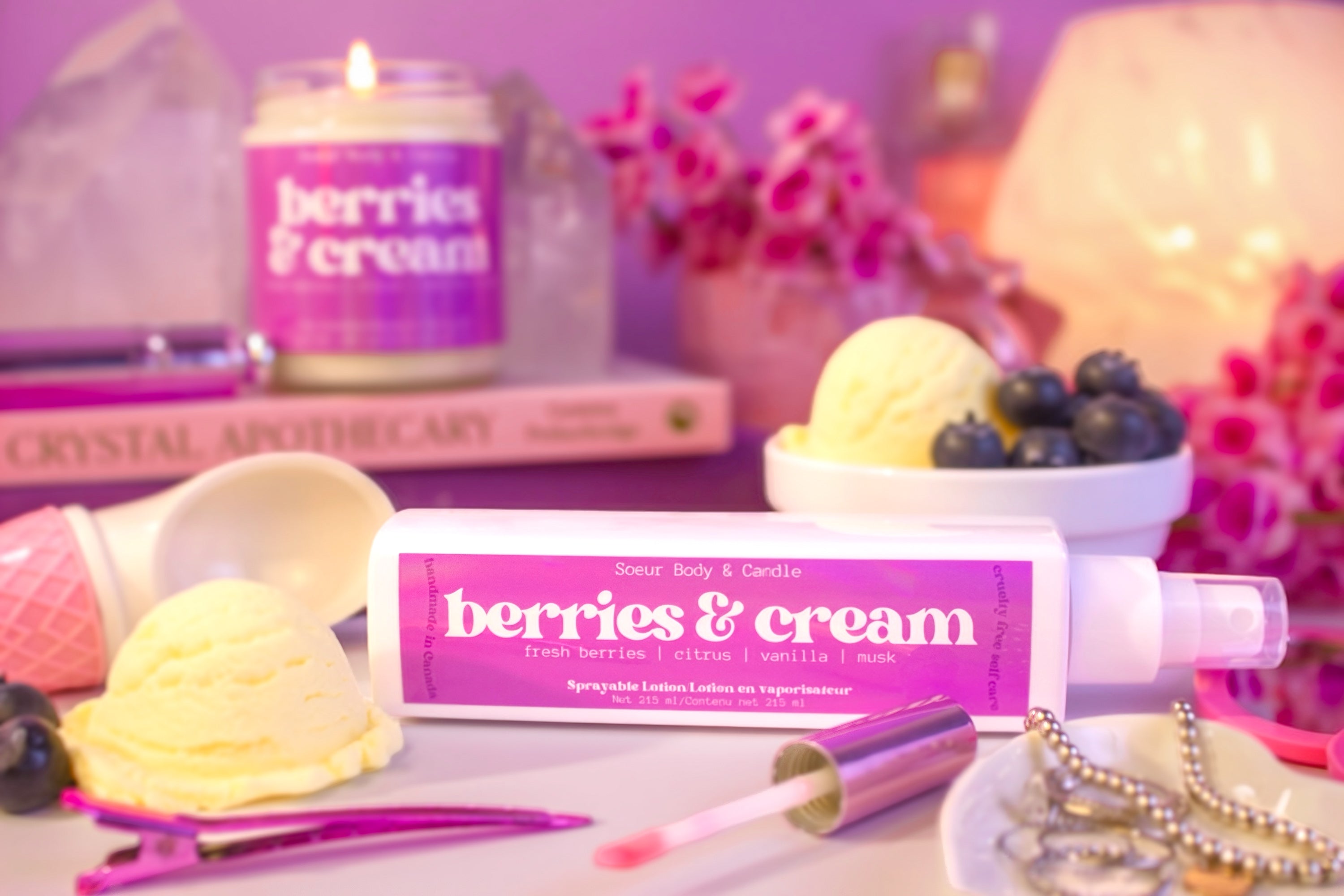 Berries & Cream Sprayable Lotion