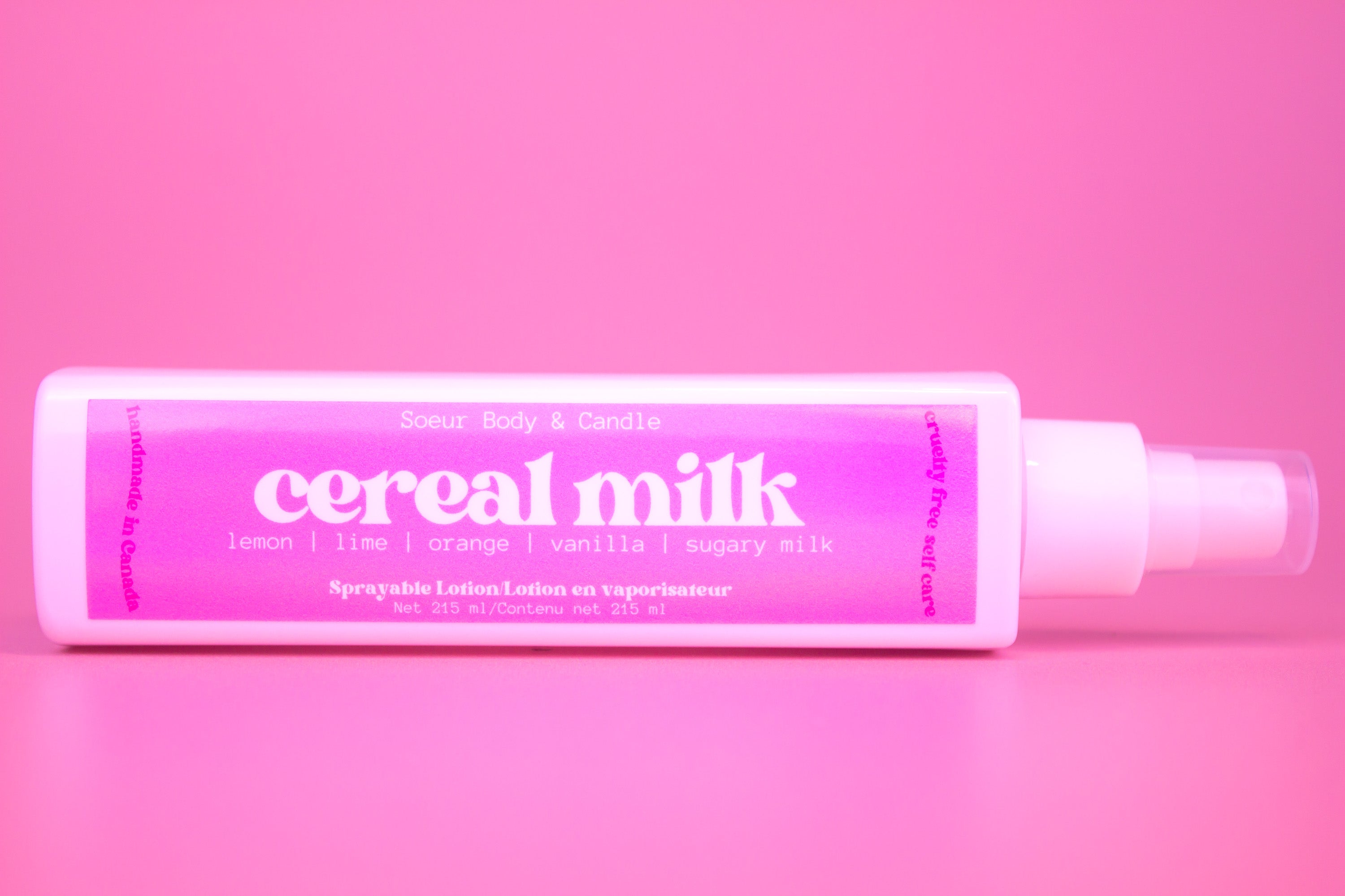 Cereal Milk Sprayable Lotion