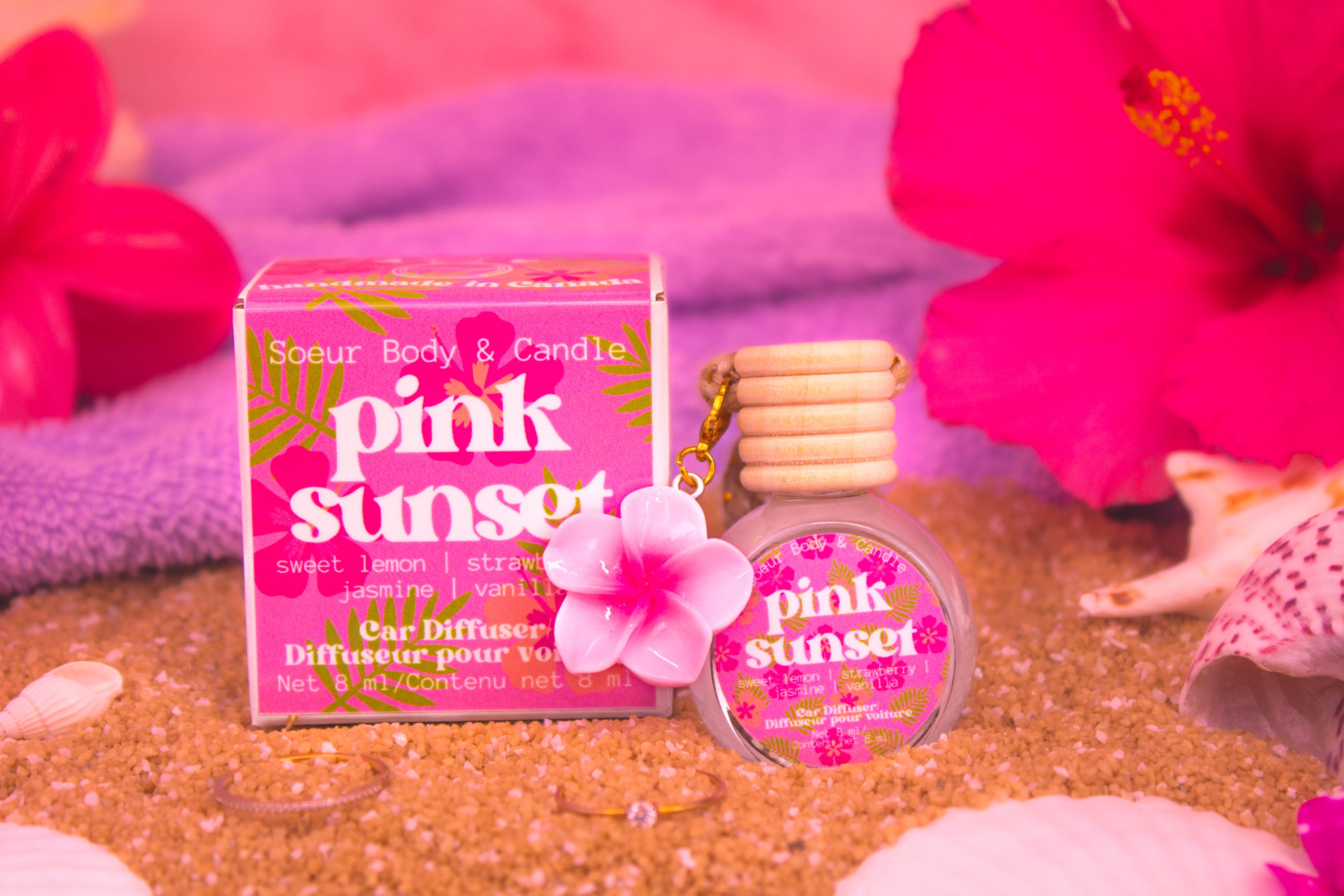 Pink Sunset Car Diffuser