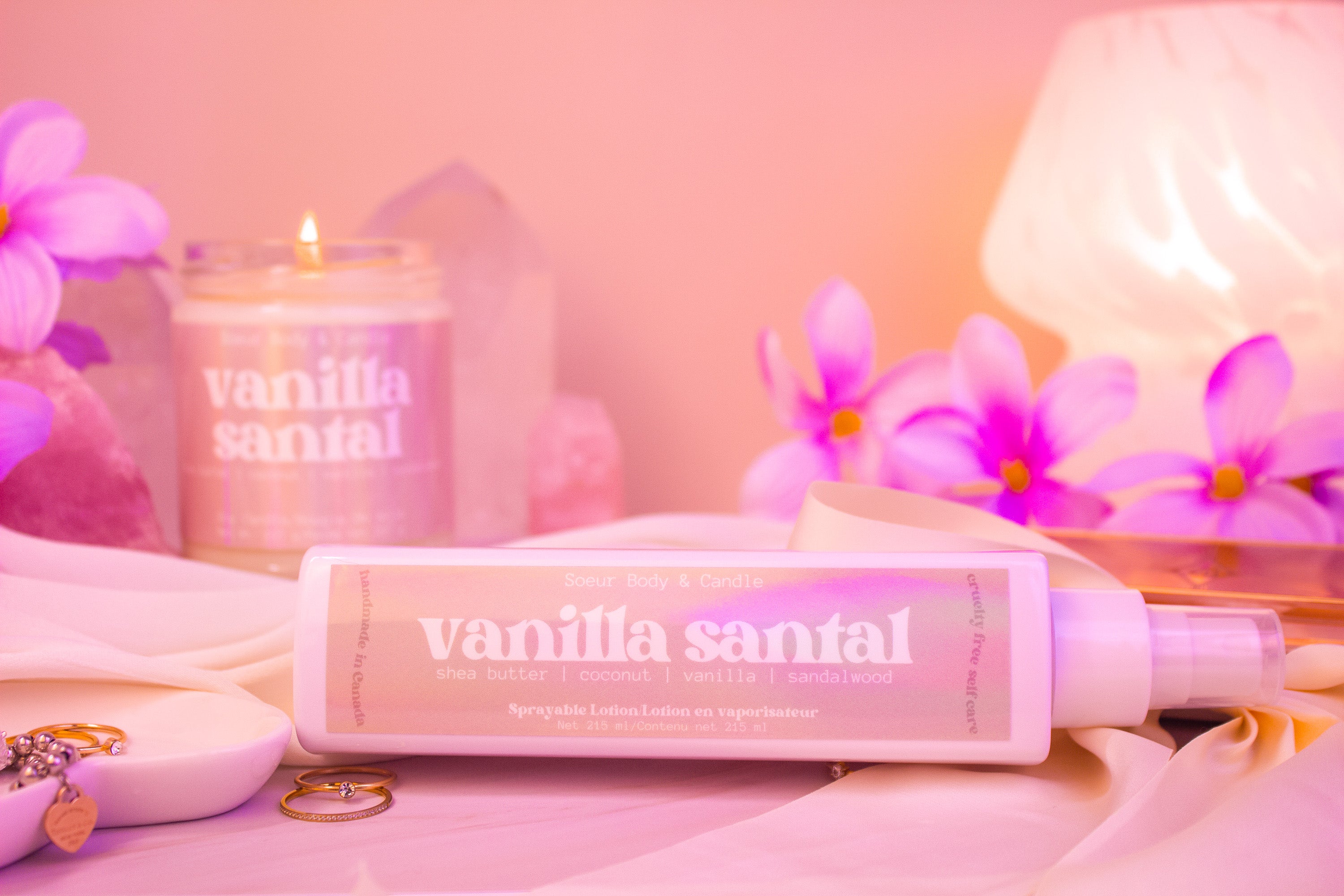 Vanilla Santal Sprayable Lotion