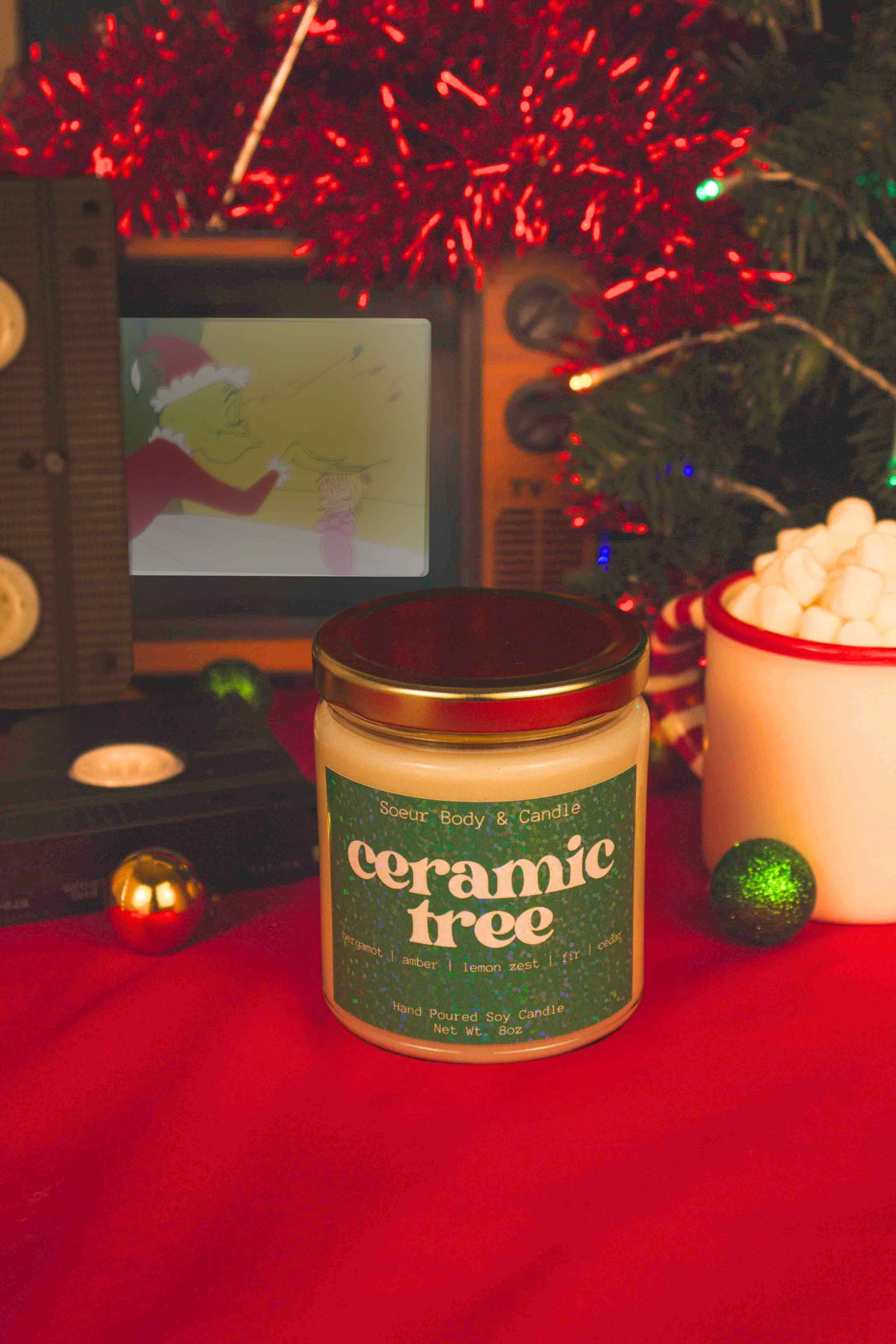 Ceramic Tree Soy Candle