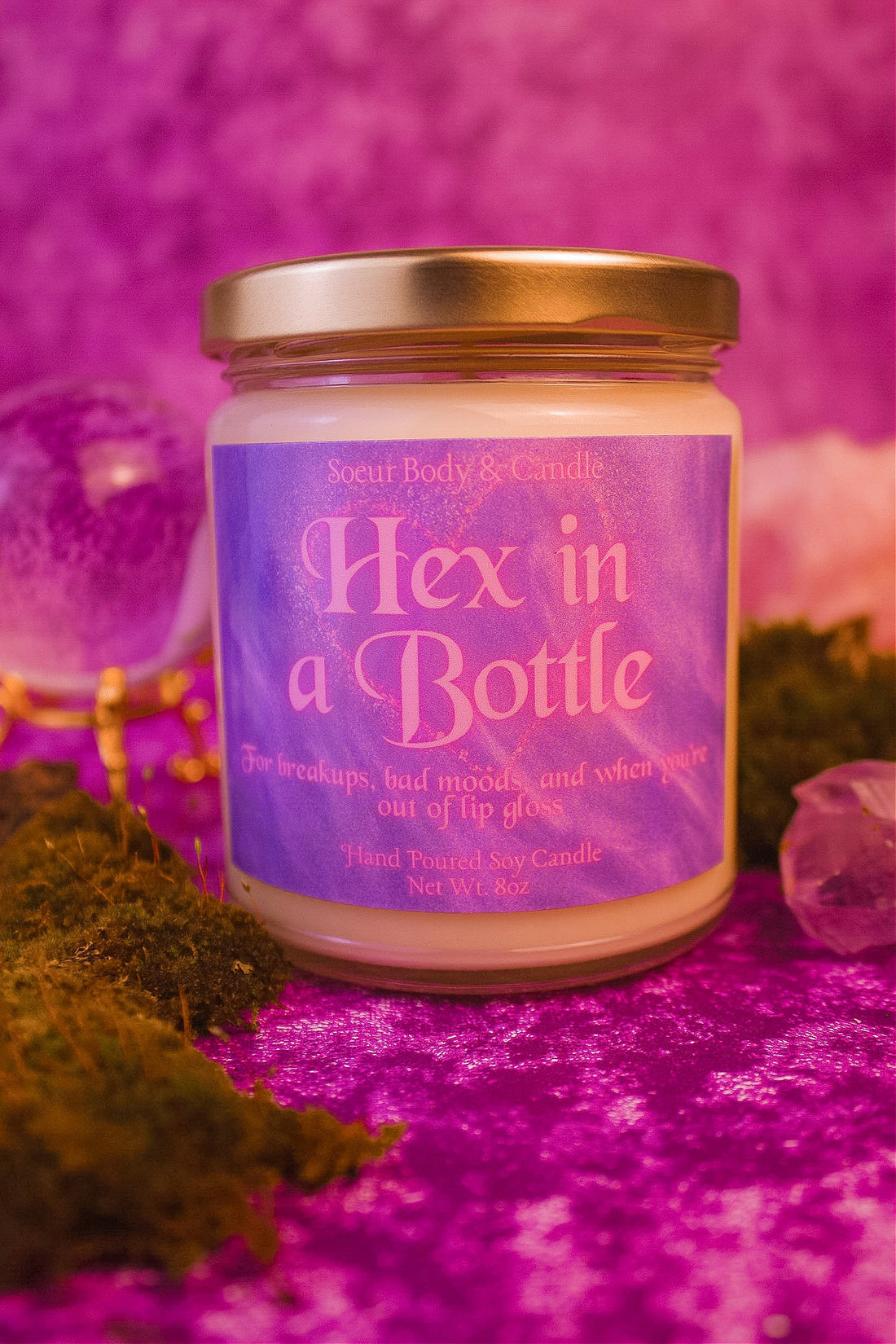 Hex in a Bottle Soy Candle