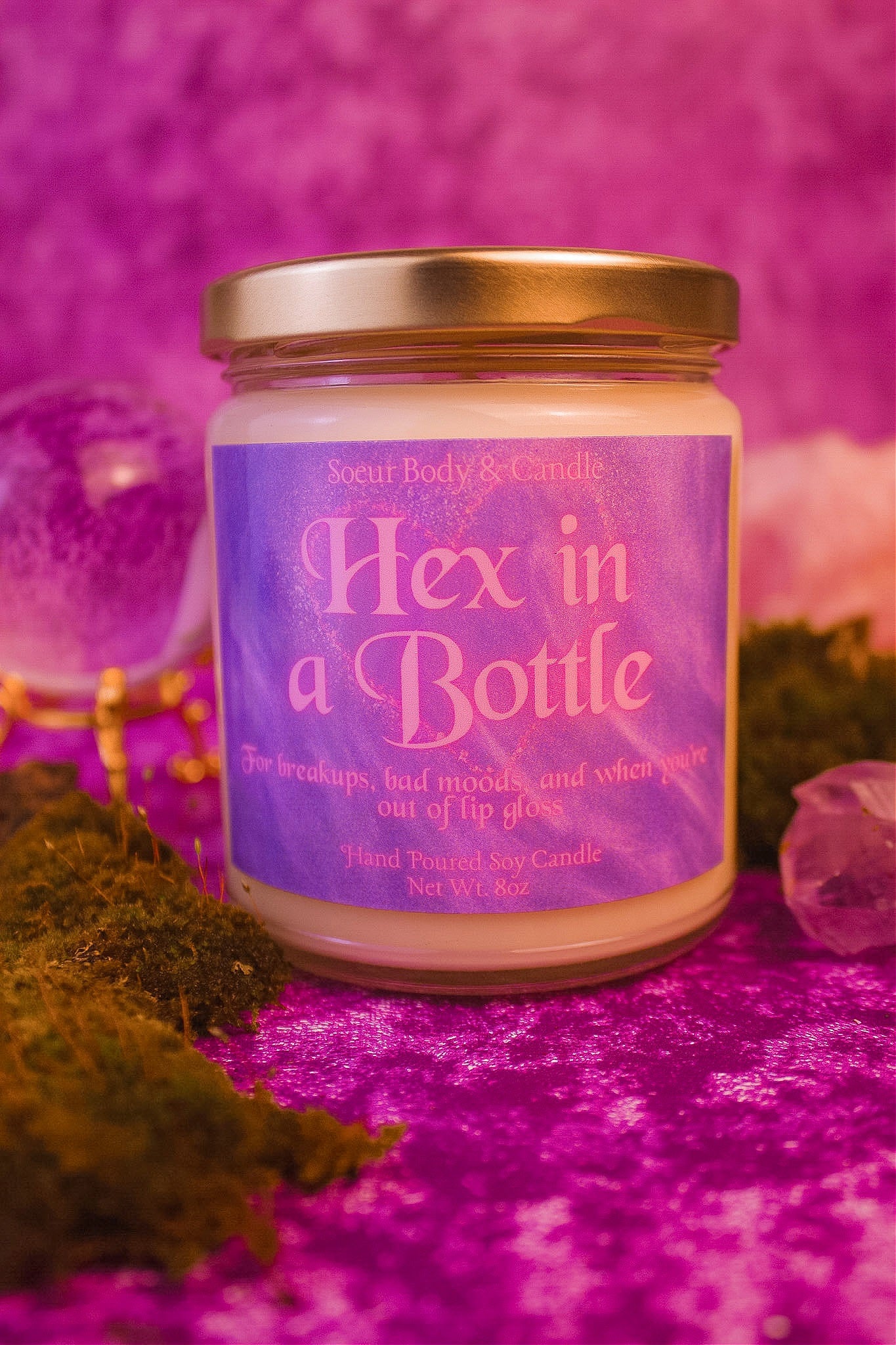 Hex in a Bottle Soy Candle