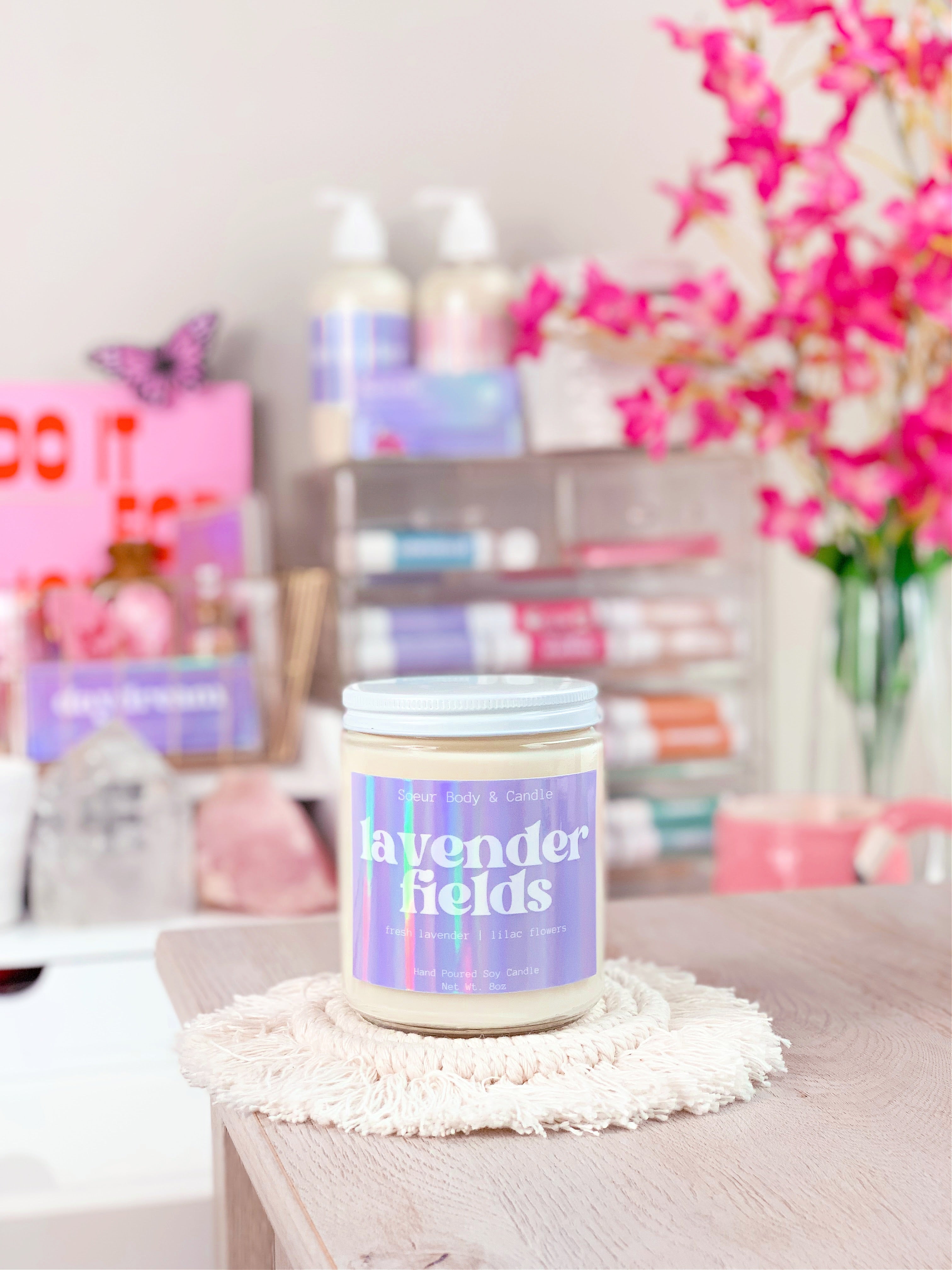 Lavender Fields 8oz soy candle