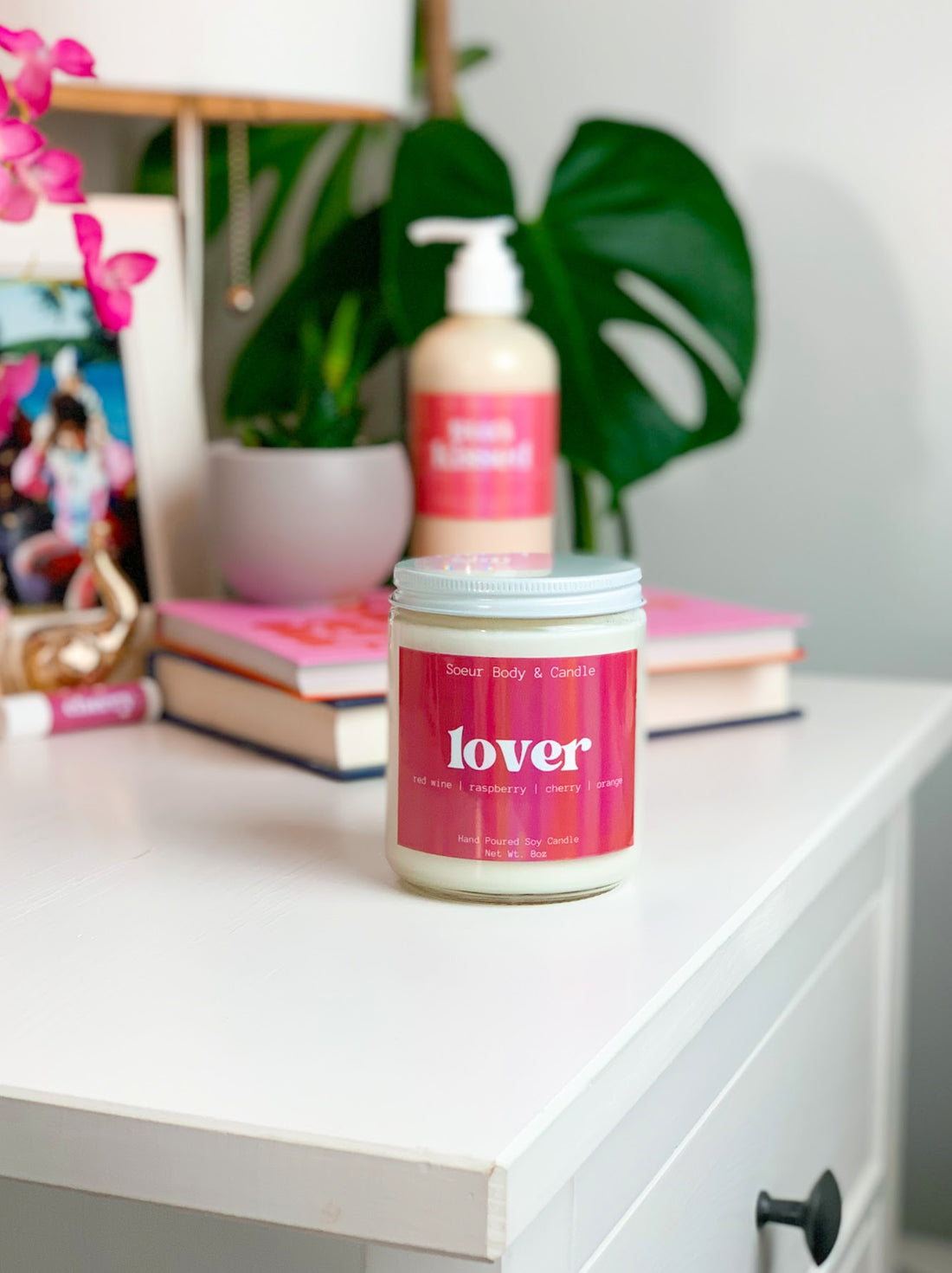 Lover Soy Candle (red wine, raspberry, cherry, orange)