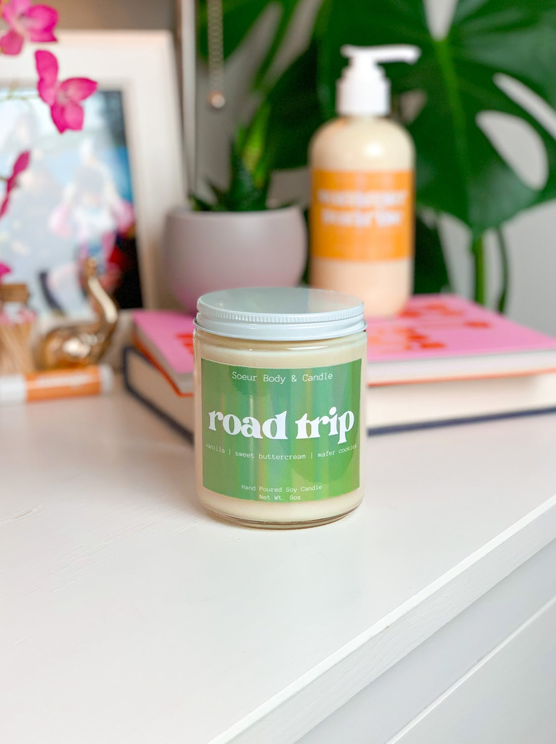 Road Trip Soy Candle (vanilla, sweet buttercream, wafer cookies)