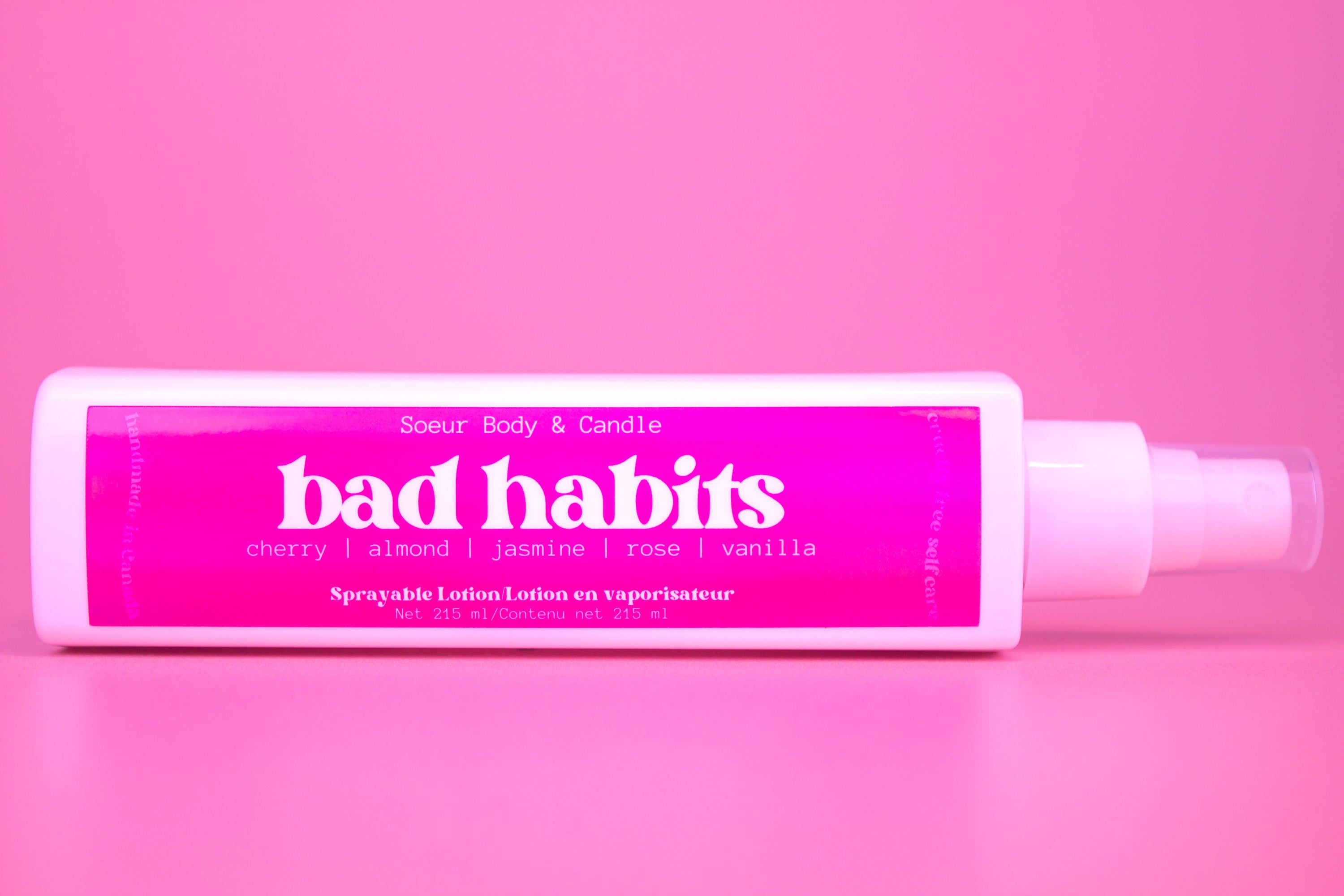 Bad Habits Sprayable Lotion
