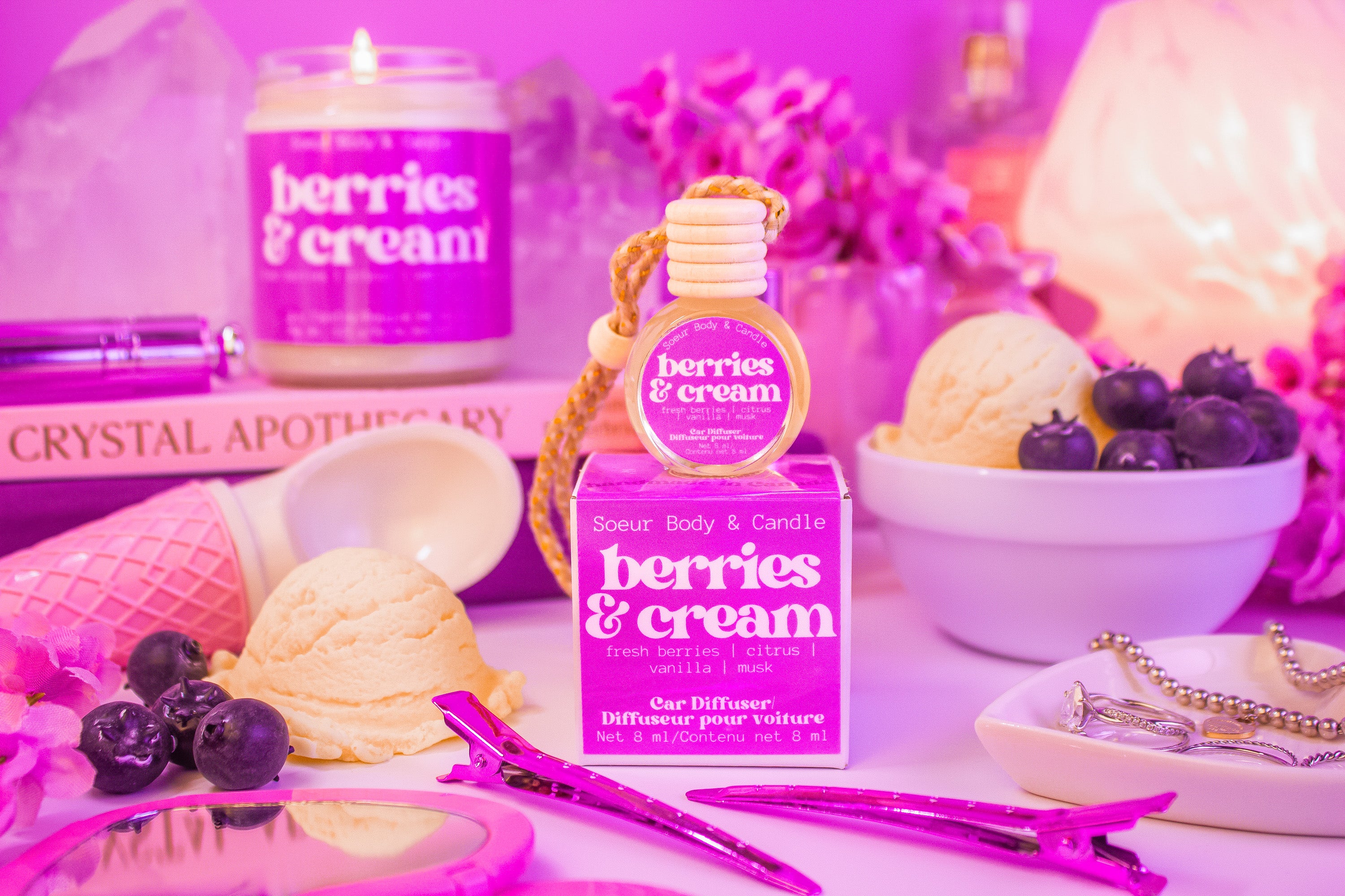 Berries &amp; Cream Car Diffuser