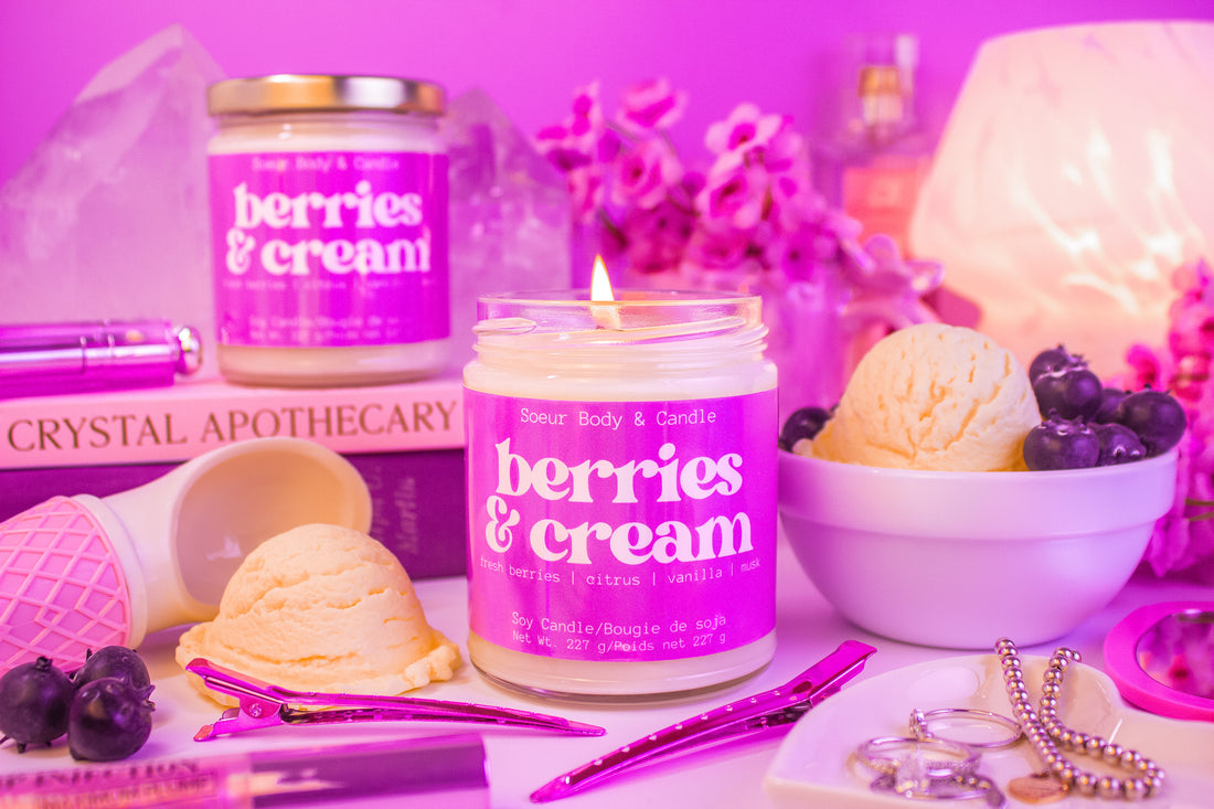 Berries &amp; Cream Soy Candle