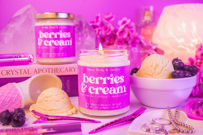 Berries &amp; Cream Soy Candle