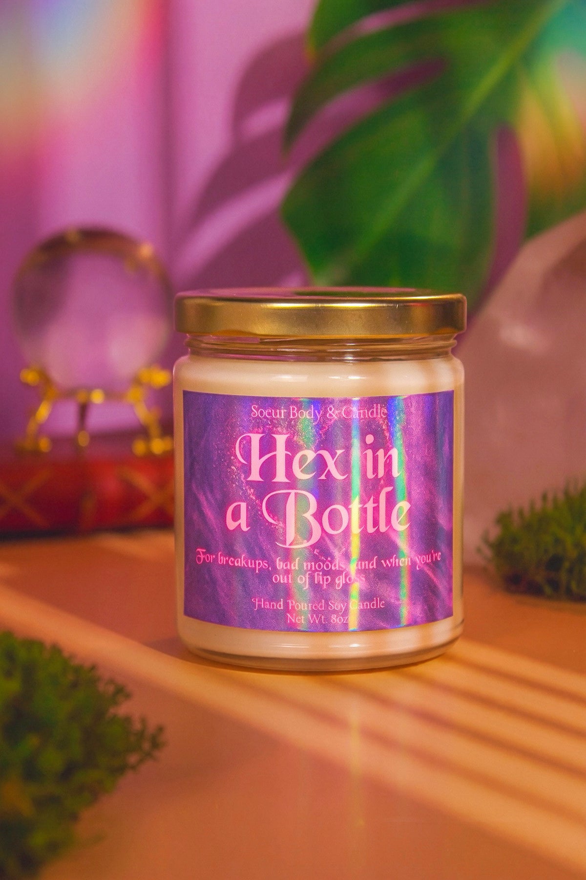Hex in a Bottle Soy Candle