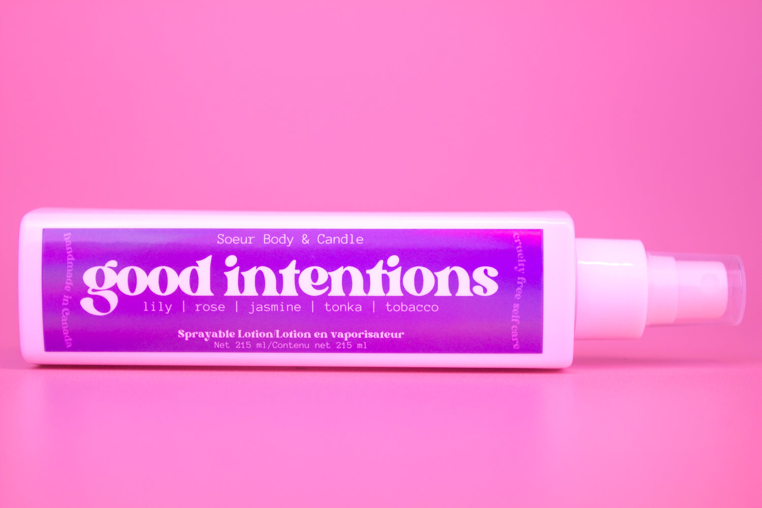 Good Intentions Sprayable Lotion