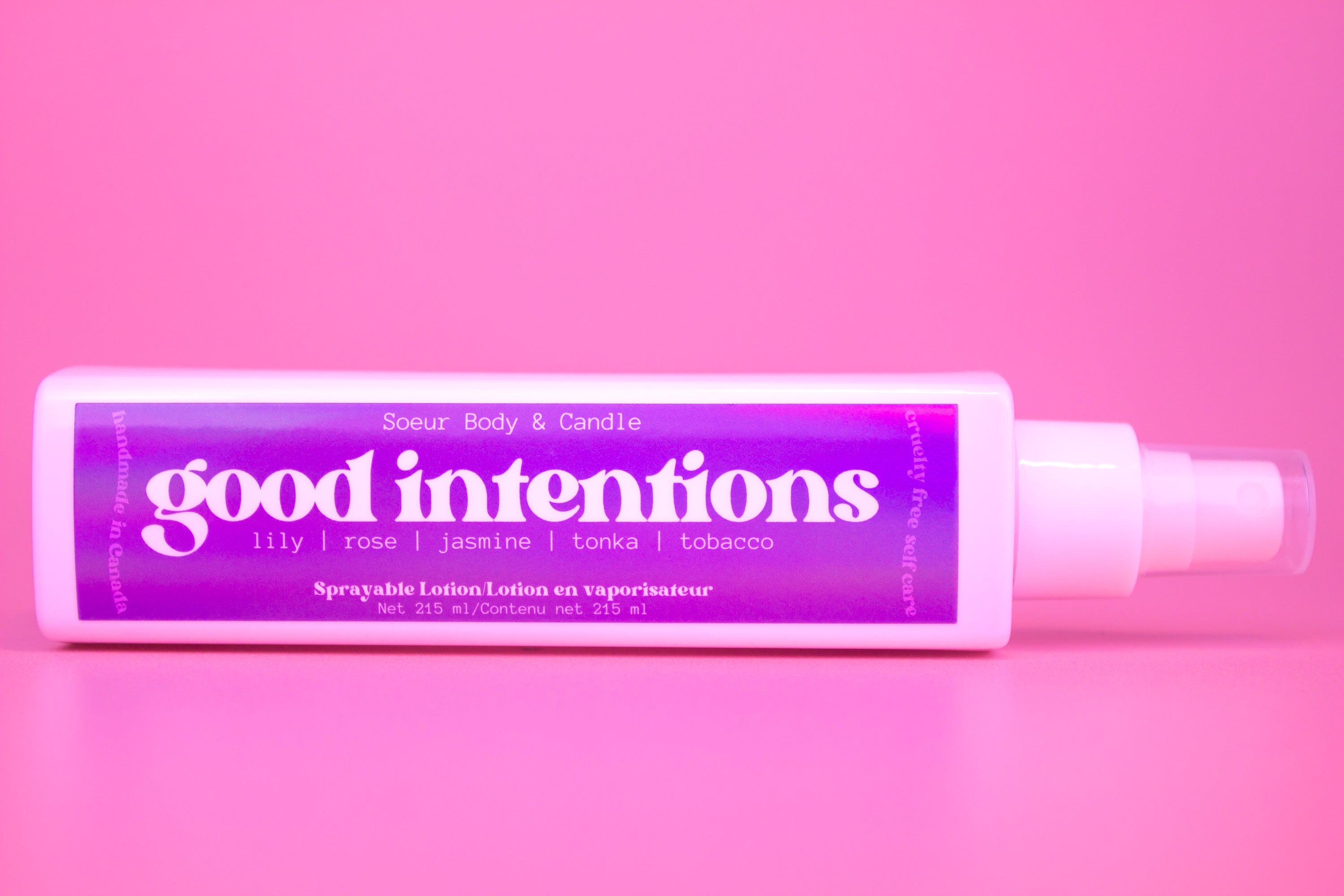 Good Intentions Sprayable Lotion