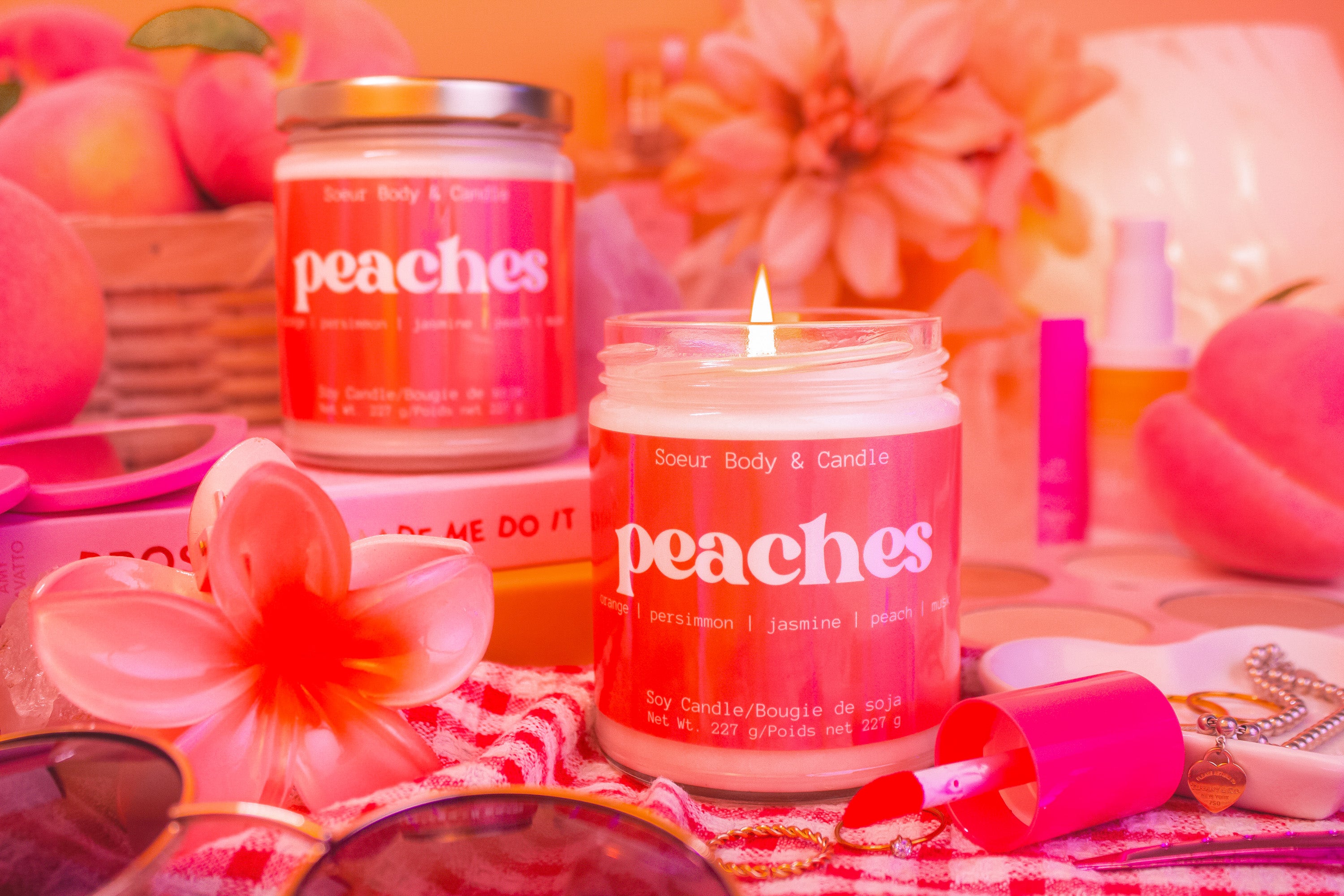 Peaches Soy Candle