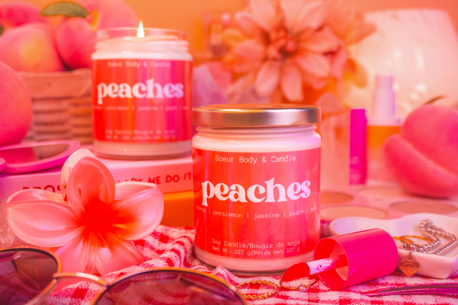 Peaches Soy Candle