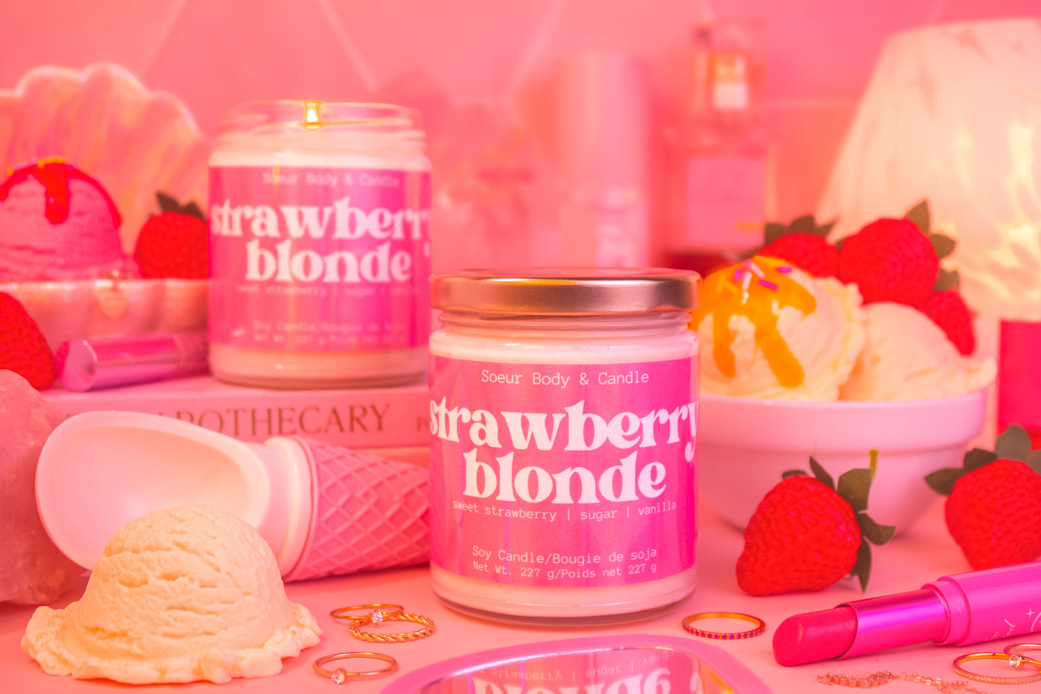 Strawberry Blonde Soy Candle