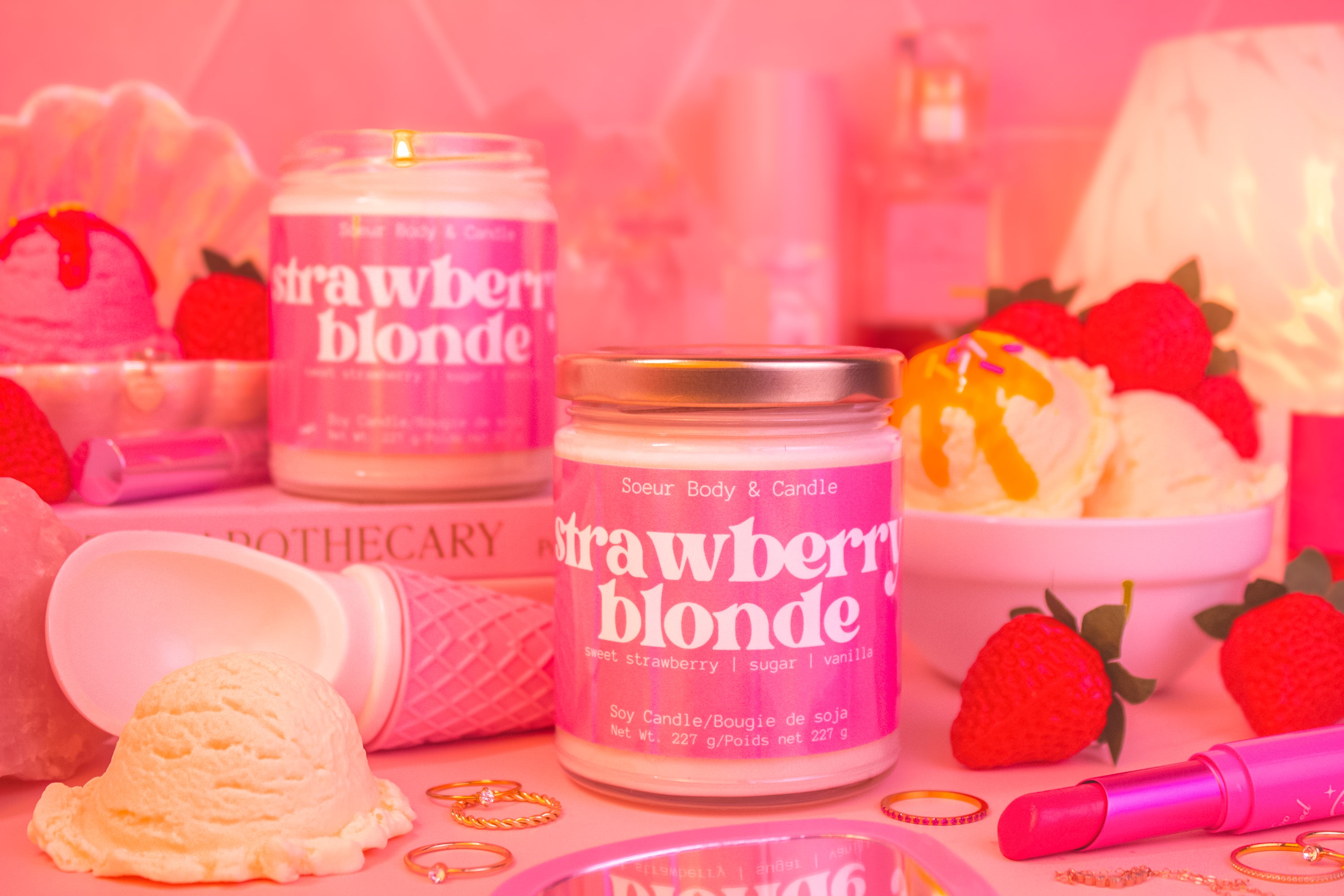 Strawberry Blonde Soy Candle
