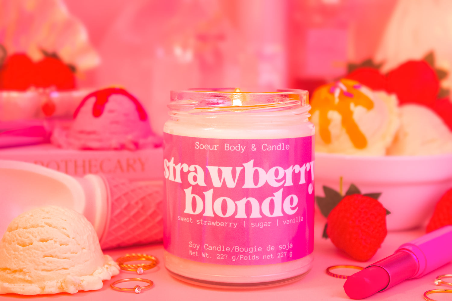 Strawberry Blonde Soy Candle