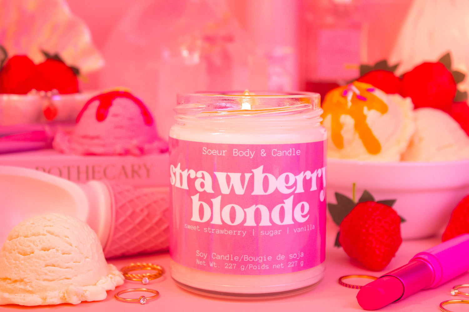 Strawberry Blonde Soy Candle