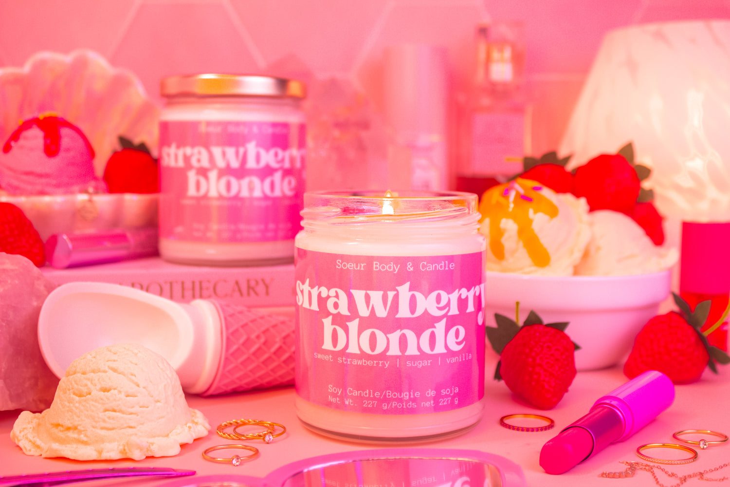 Strawberry Blonde Soy Candle