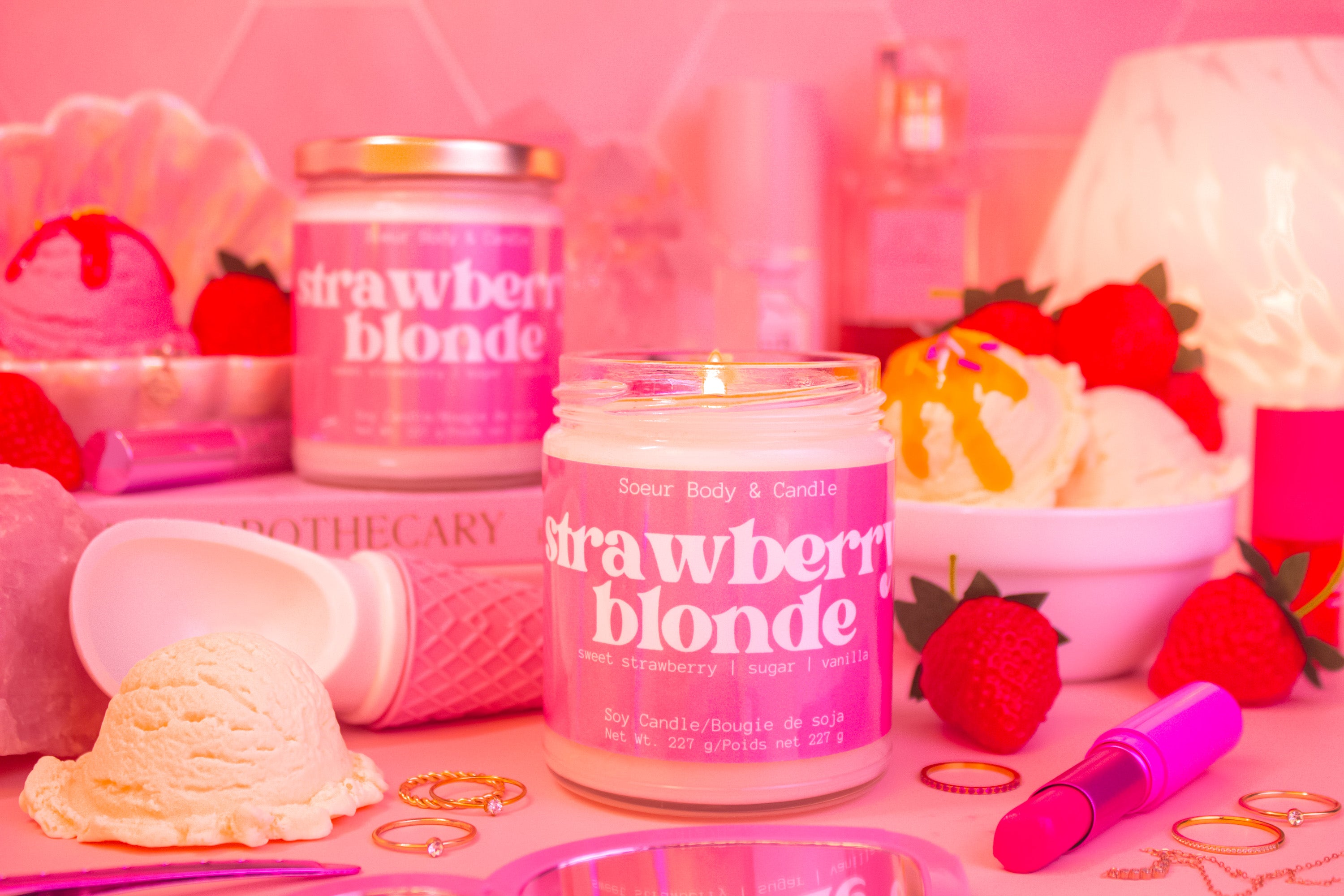 Strawberry Blonde Soy Candle