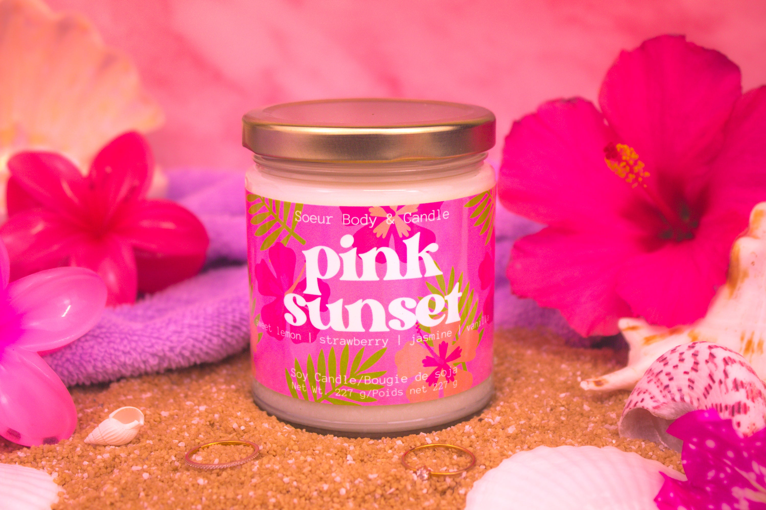 Pink Sunset Soy Candle