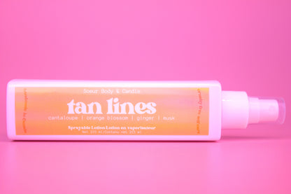 Tan Lines Sprayable Lotion