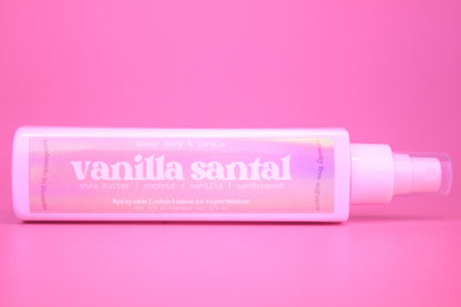 Vanilla Santal Sprayable Lotion