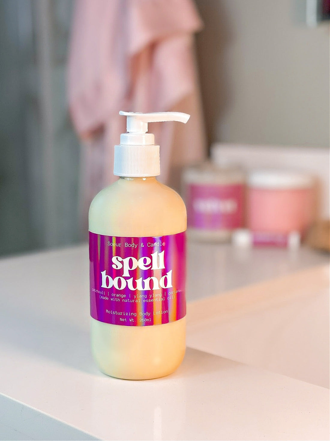 Spellbound Body Lotion (patchouli, orange, ylang ylang, coriander - made with natural essential oil)